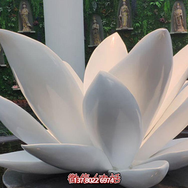售楼部不锈钢莲花雕塑