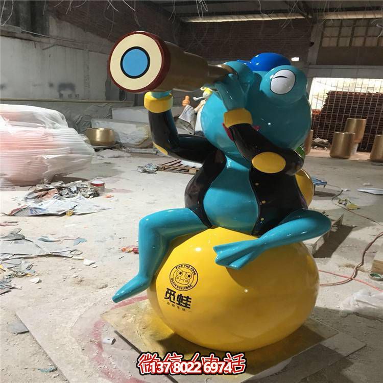 定制玻璃钢青蛙雕塑吉祥物——引领您的小品摆放新潮流