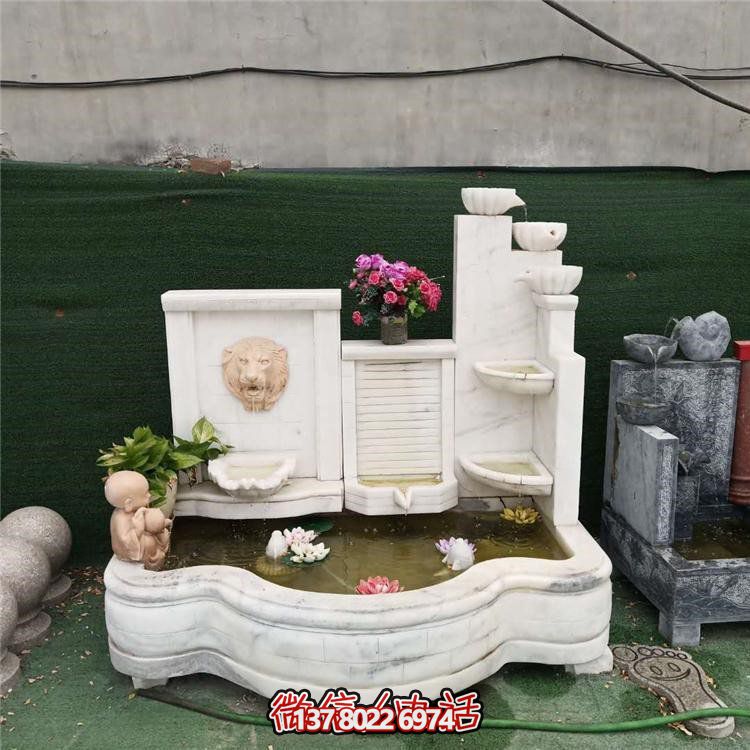 家居摆件，流水环绕庭院