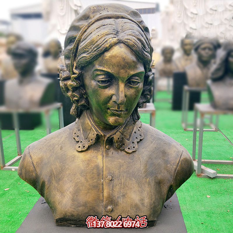 纯铜雕塑——南丁格尔头像