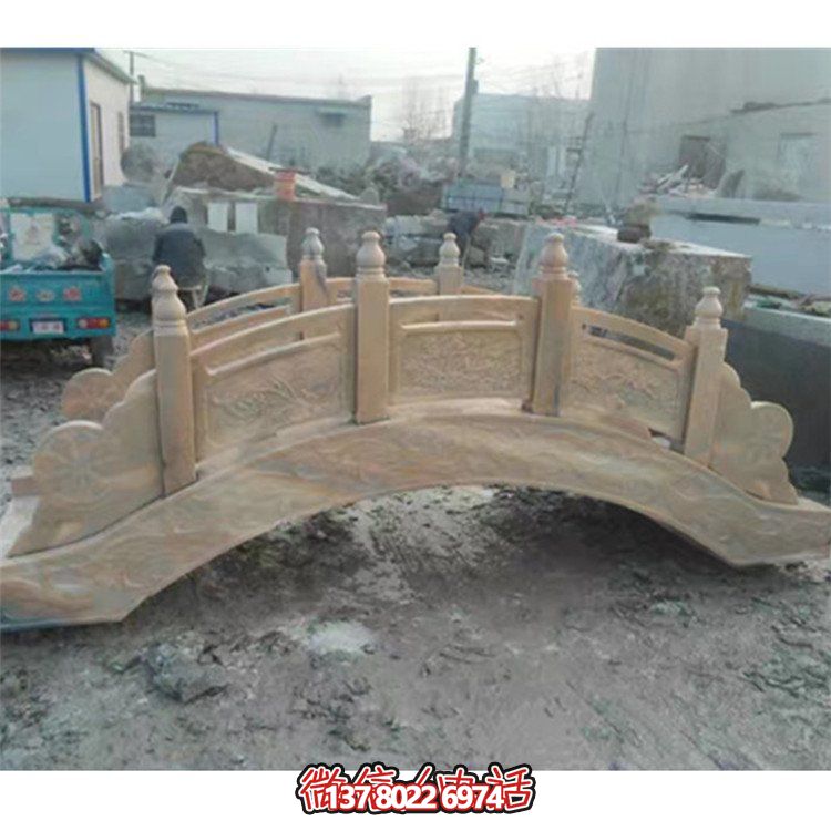 精美花岗岩雕刻石拱桥，为您的庭院装饰添彩