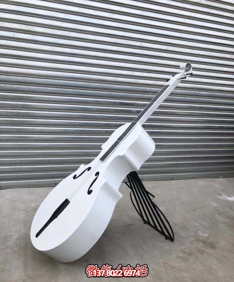 不锈钢仿真小提琴音乐厅雕塑