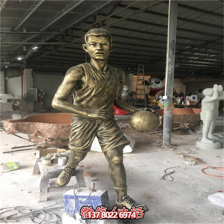 玻璃钢仿铜人物摆件，点亮校园广场