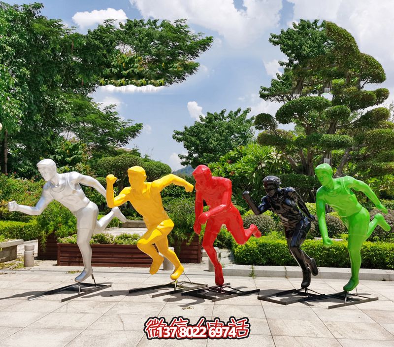 大型装饰摆件——瑜伽运动员雕塑