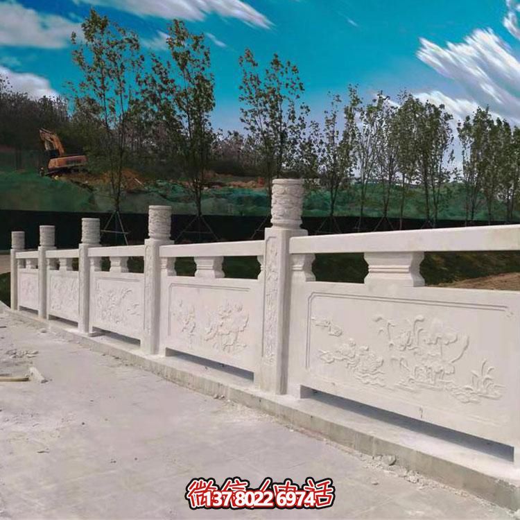 石桥汉白玉石雕防护栏杆