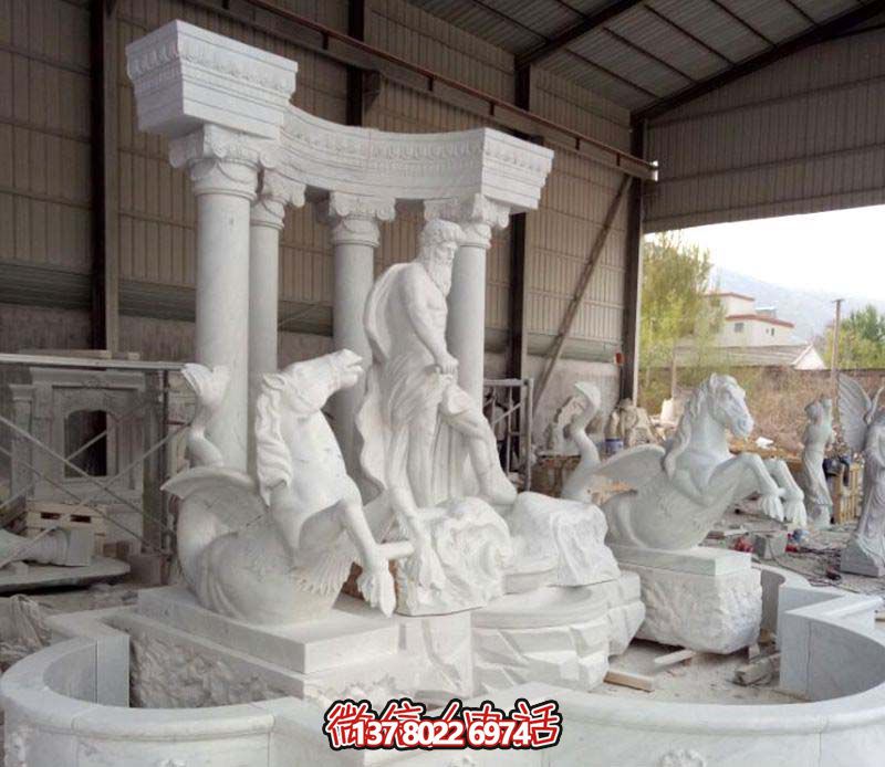 欧式园林喷泉景观石雕组合