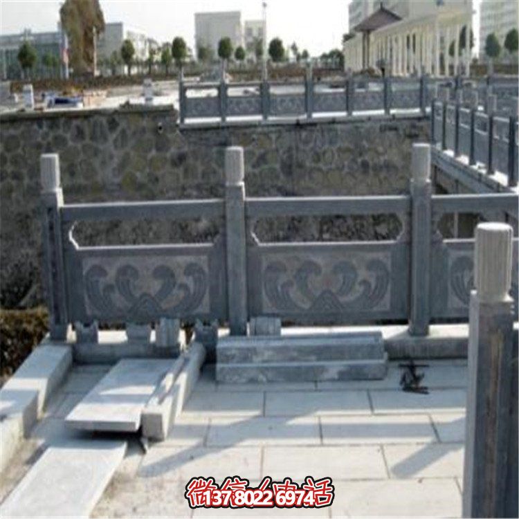 园林景观青石石雕栏杆围栏雕塑