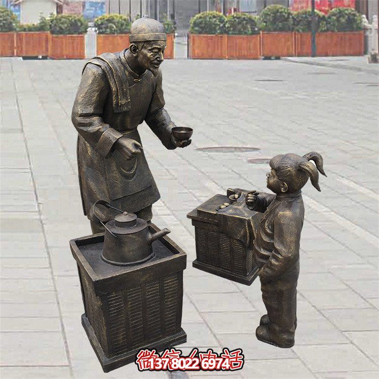 玻璃钢仿铜园林景观小品