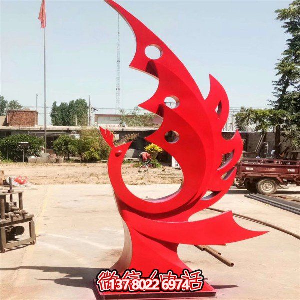 凤凰不锈钢雕塑景观