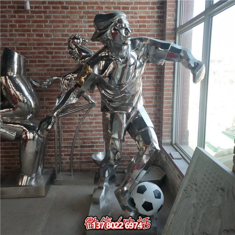 大型不锈钢雕塑，打造精神堡垒，点亮文化街景观