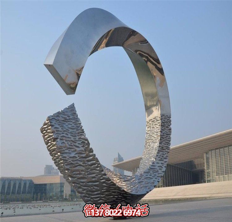 大型不锈钢抽象景观雕塑摆件
