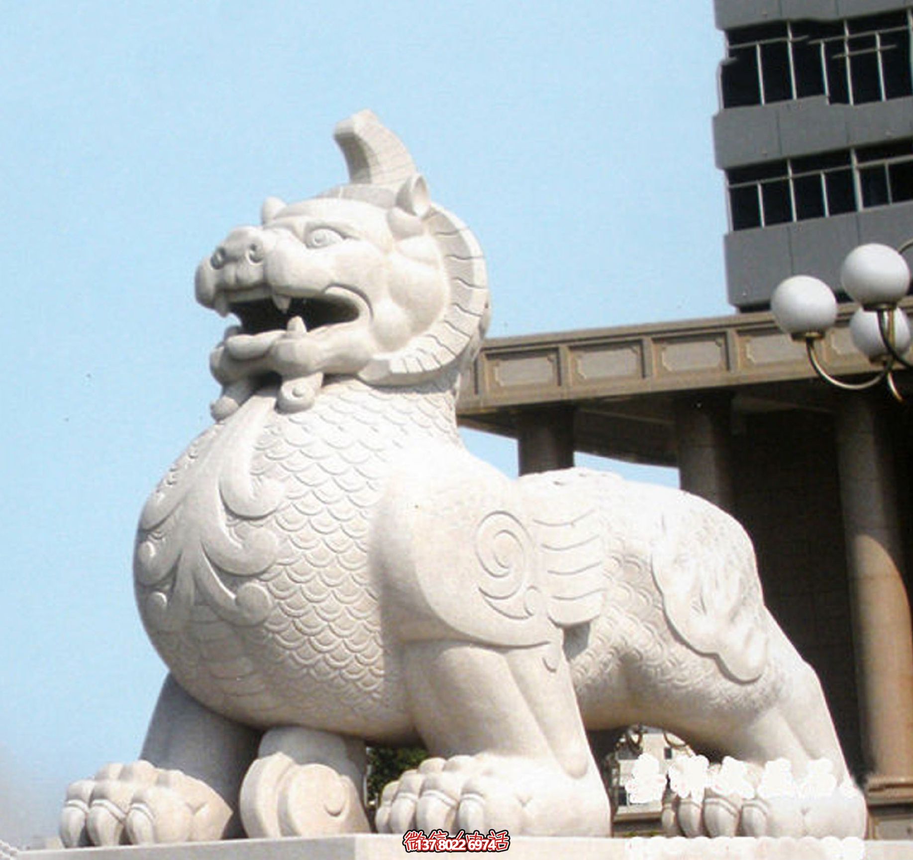 大理石貔貅神景观大型石雕雕塑