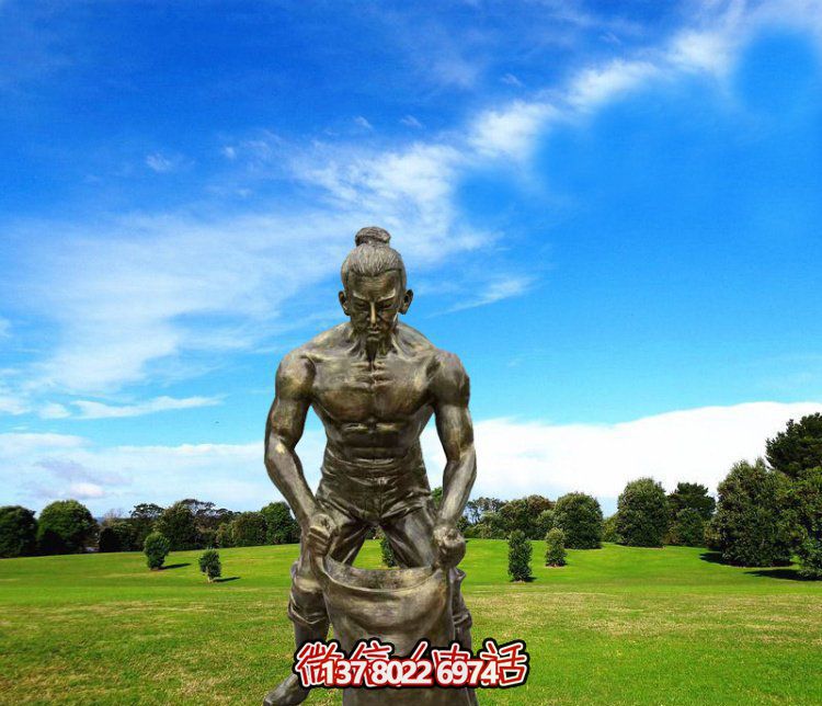 田园风仿古玻璃钢装饰雕塑——给老人带来美好回忆