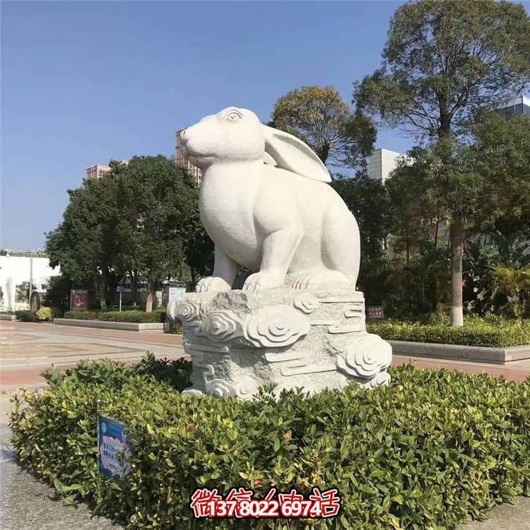 精美十二生肖大理石石雕，高端户外园林装饰