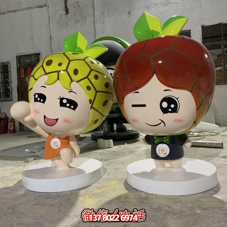 卡通摆件创意玻璃钢水果人物