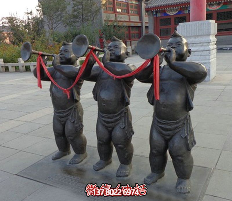 精美景观雕塑吹奏喇叭