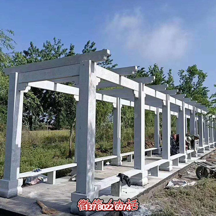 大理石石雕园林景观户外长廊雕塑