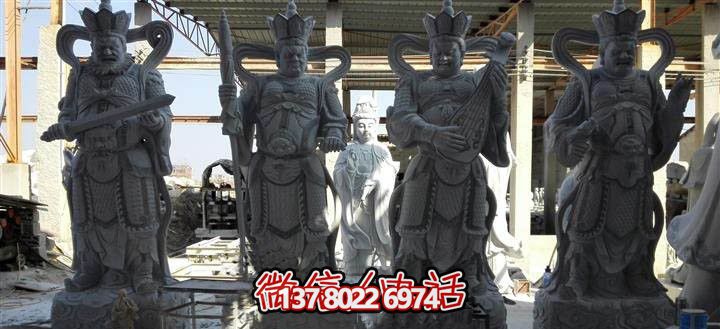 古朴雅致的大理石雕塑，见证古老神佛四大天王的传承
