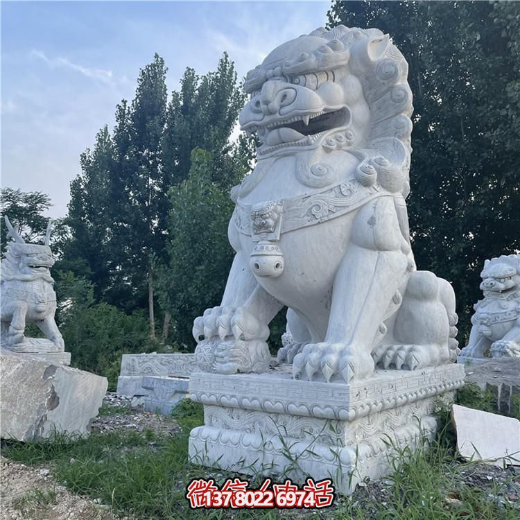 精美汉白玉大理石石雕园林摆件