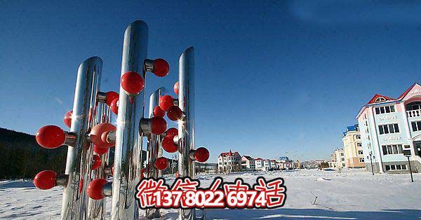 不锈钢抽象雕塑树