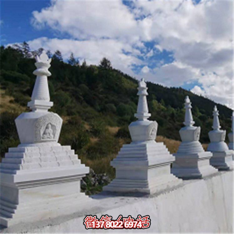 大理石雕刻舍利菩提宝塔景区寺庙户外摆件