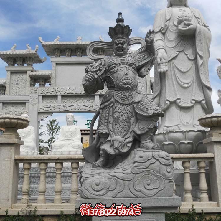 大型户外石雕四大天王雕塑