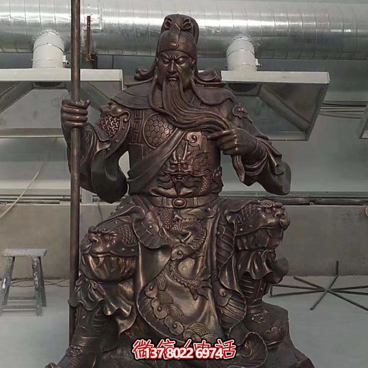 关公大型铜雕浮雕雕塑