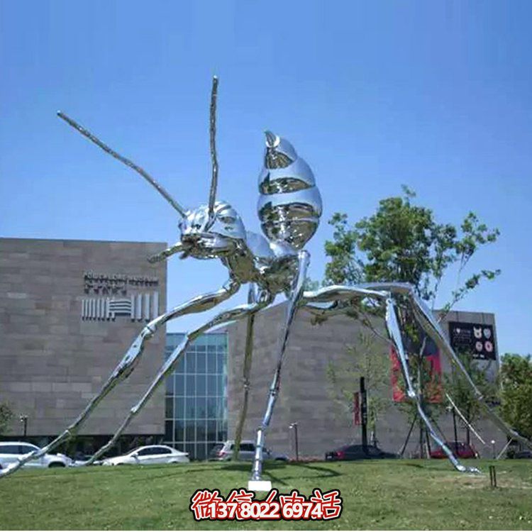 不锈钢雕塑园林景观镜面小品