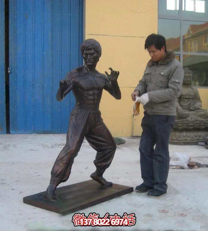 李小龙铜雕之星影视城