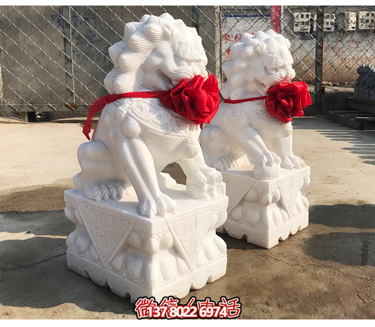 精美传统石雕石狮子