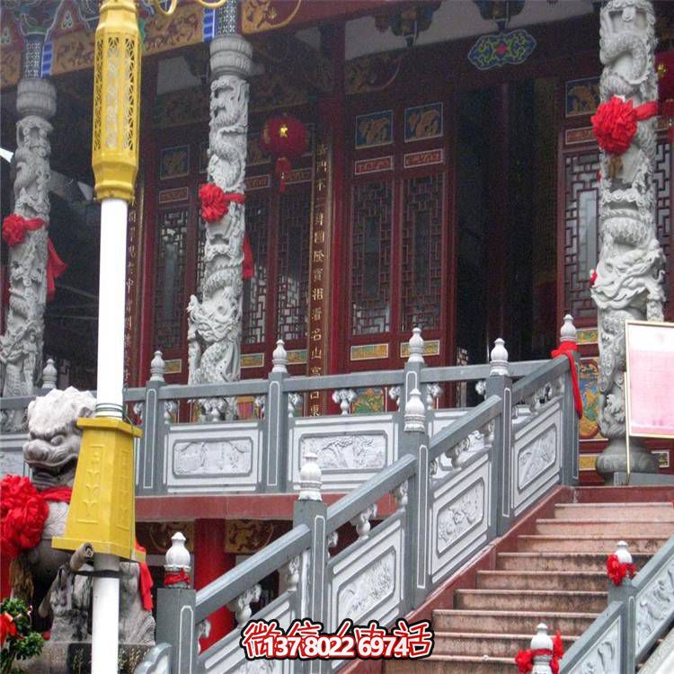 精美青石浮雕楼梯装饰栏板