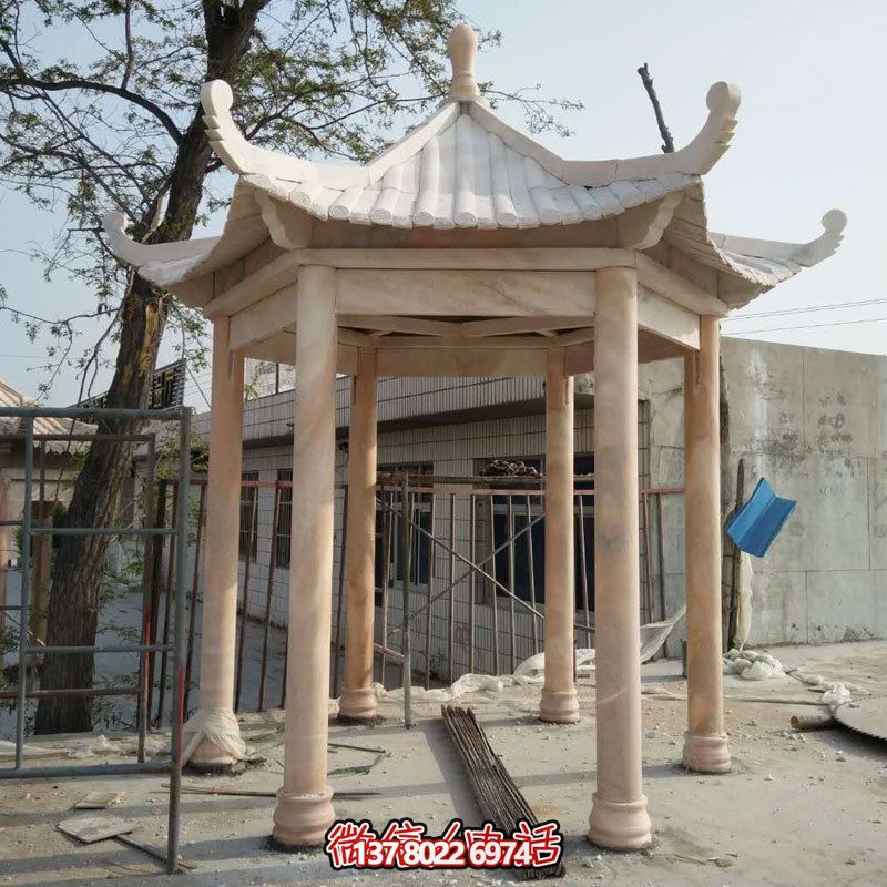 大理石休闲凉亭，美化庭院阳台