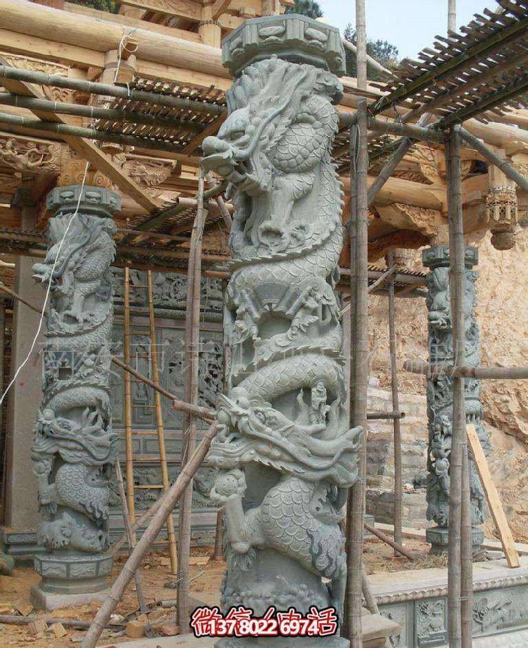 增添灵动气息的石柱装饰