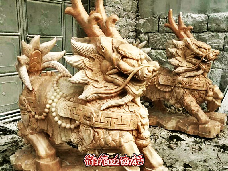 户外大型神秘景观麒麟雕塑