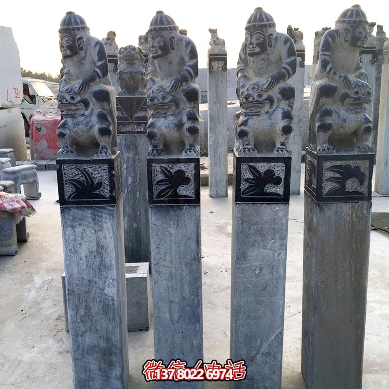 精美绝伦的拴马柱摆件，装饰你的庭院门口