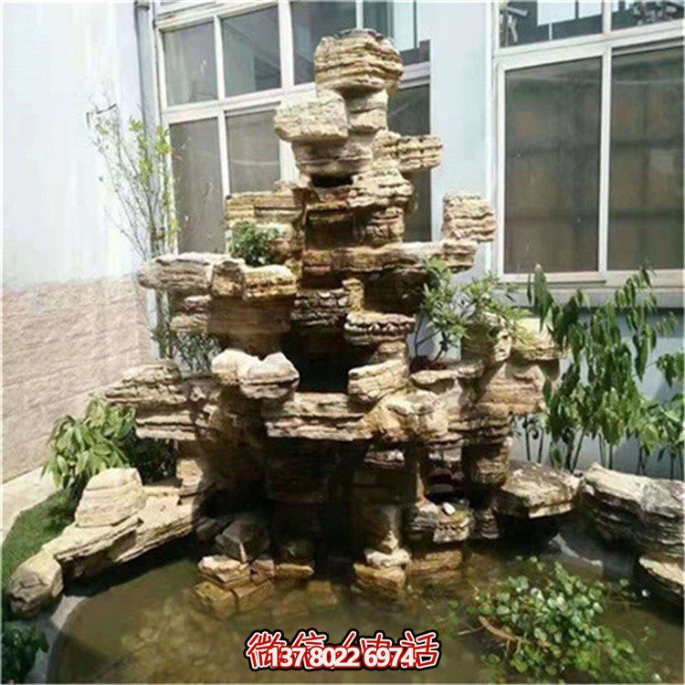 纯天然假山石景观雕塑