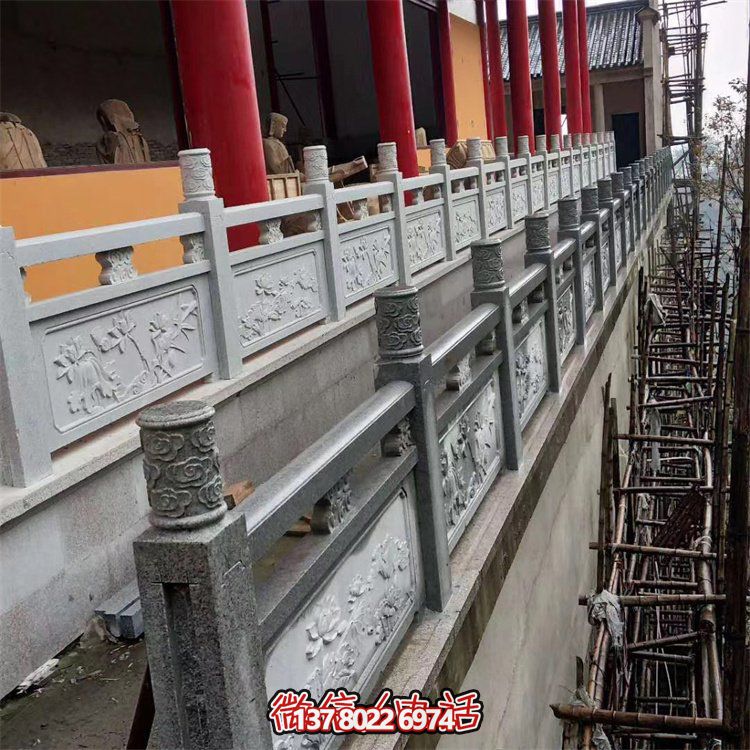 户外大型大理石石雕园林景观围栏