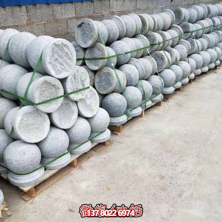 精美的大理石车阻石雕塑