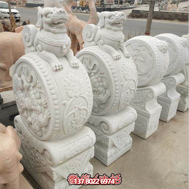 古典庭院大型门墩抱鼓石摆件