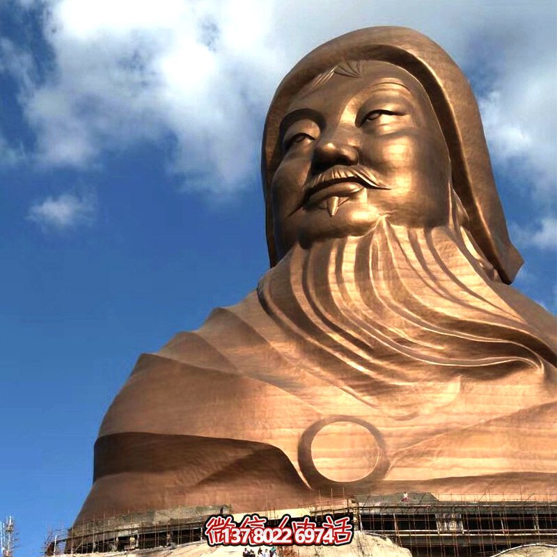 蒙古历史名人——成吉思汗大型头像雕塑