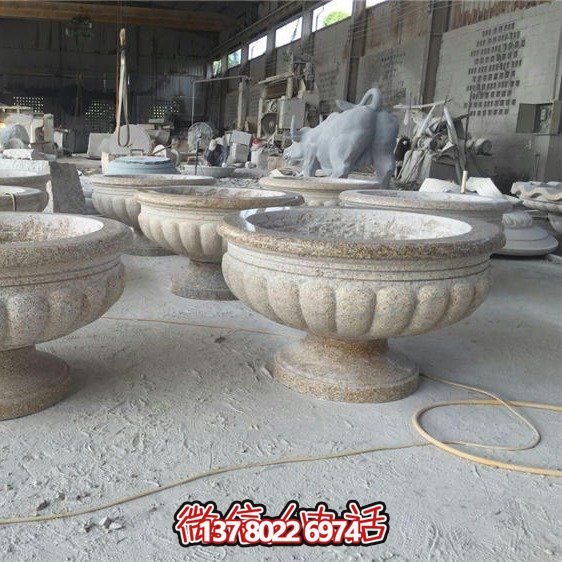 黄金欧式花钵装饰雕刻花盆