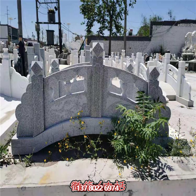 艺术花岗岩雕刻拱桥园林造景摆件