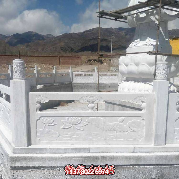 大理石栏杆雕塑，为公园、户外景区增添优雅气质
