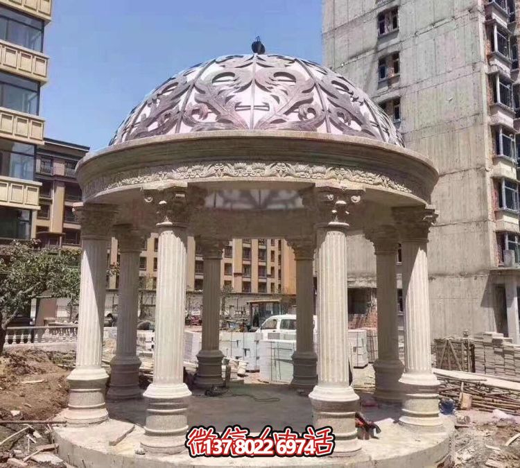 欧式罗马凉亭，营造优雅小区花园