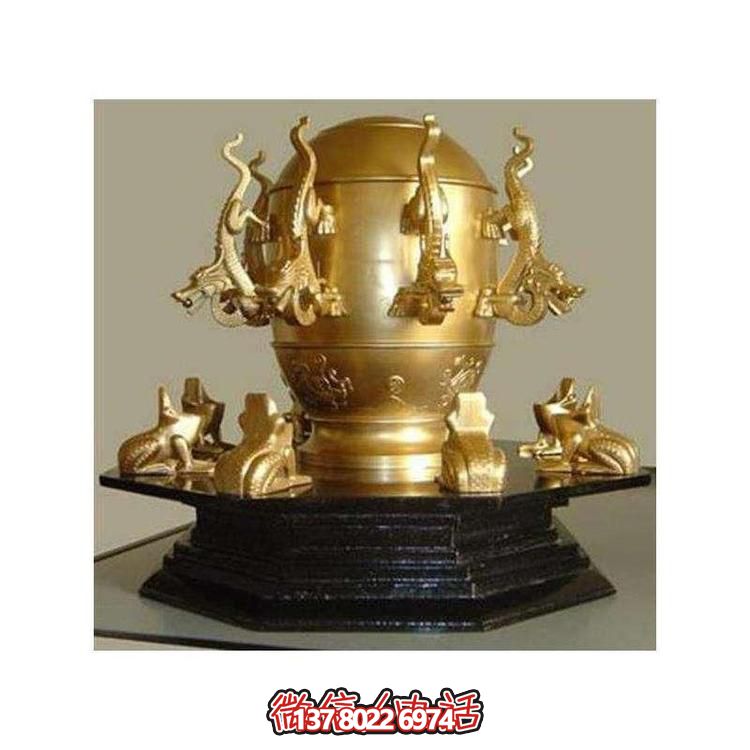 校园大型不锈钢雕塑摆件地动仪