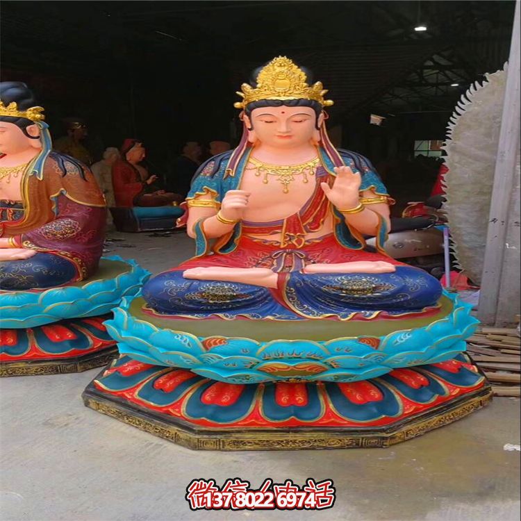 玻璃钢佛像精致的景区装饰雕塑