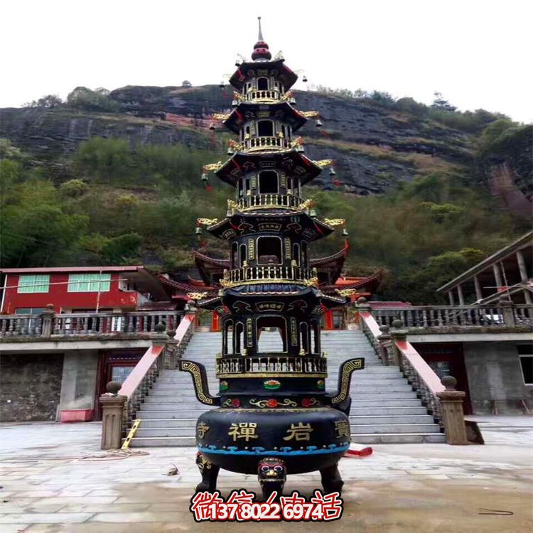 高雅大型不锈钢仿铜鼎雕塑