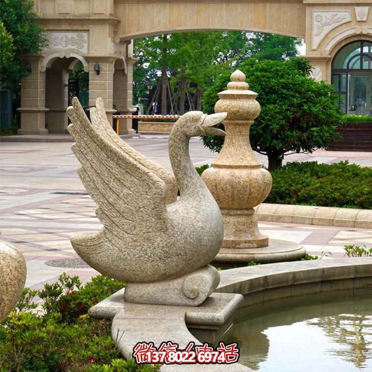 经典精美黄锈岩欧式喷泉石雕摆件