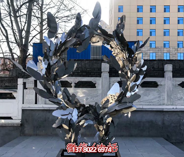 玻璃钢雕塑抽象城市蝴蝶