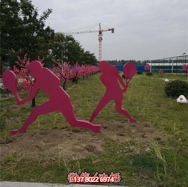 不锈钢剪影人物雕塑